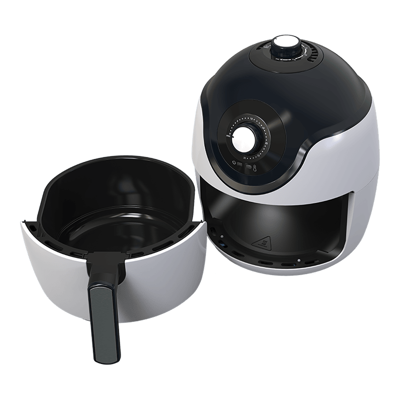 Bagaimanakah reka bentuk perlindungan kipas memasak yang sihat 3.5 l kapasiti sederhana penggoreng udara meningkatkan keselamatan?