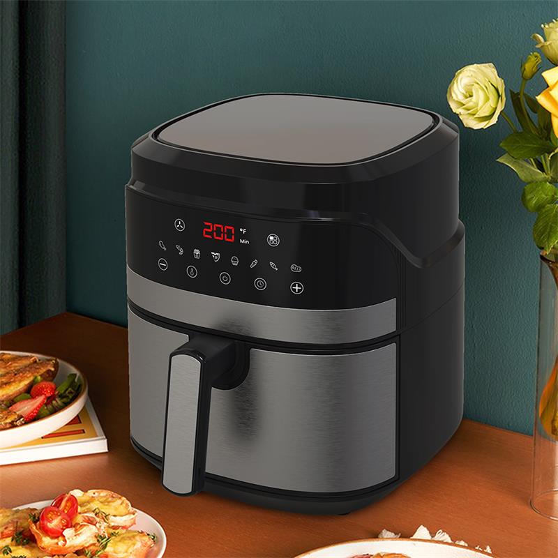 5.5L Panel Touch Suhu Digital Kawalan Timer Air Fryer YYZG-550As