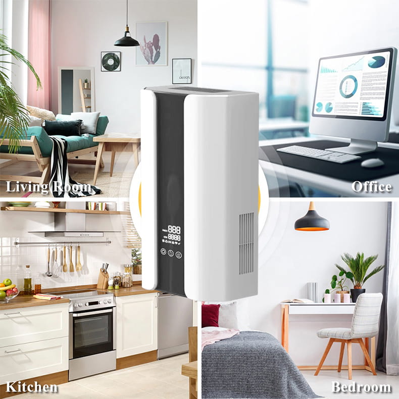 Pemurnian udara perubatan yang dipasang di dinding untuk memperbaiki persekitaran perubatan